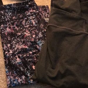 Two Fabletics workout capris